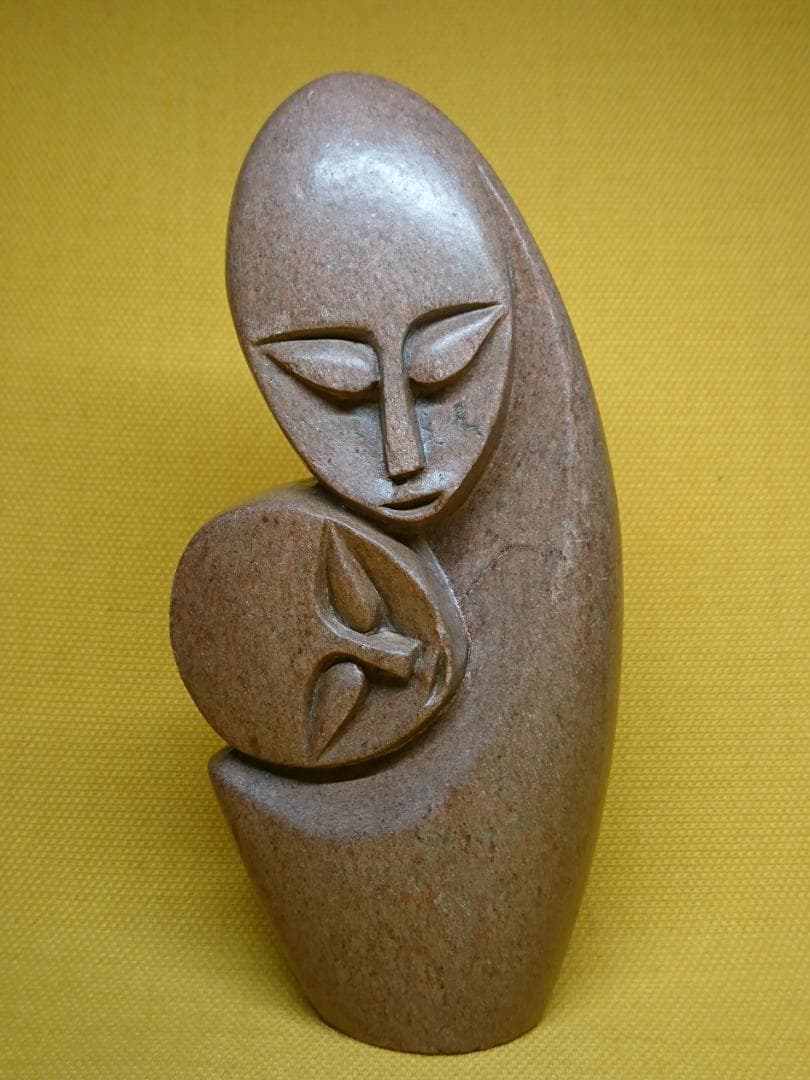 アート　人形　天然石　彫刻　彫像　置物　インテリア　工芸品　美術品　A1261