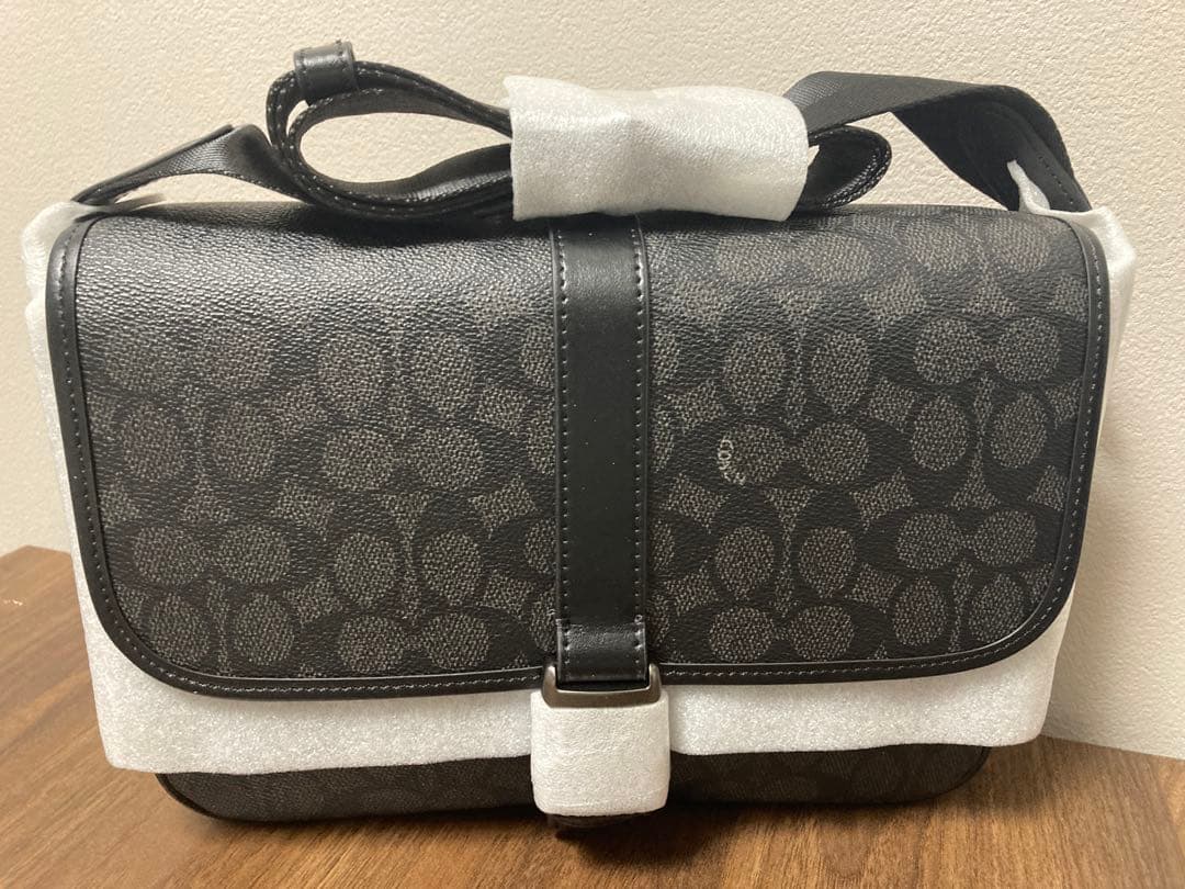 【新品】コーチ　リーグ メッセンジャー バッグ・シグネチャー キャンバス