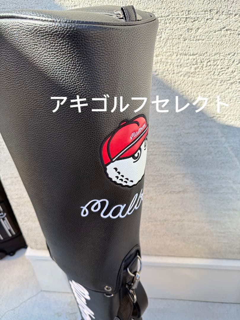 即日発送マルボン Malbon 新作 ゴルフキャディバッグスタンド式　ブラック