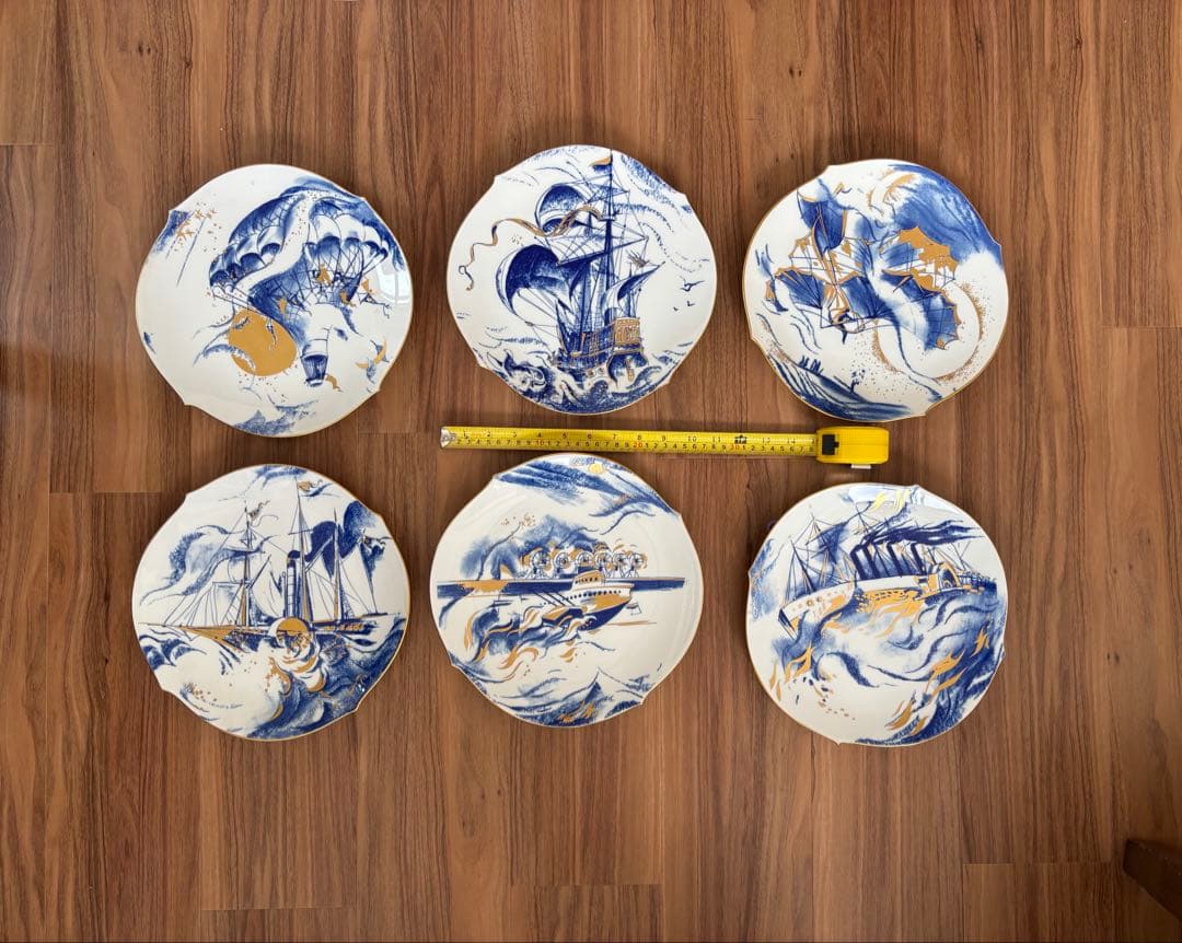 【美品】マイセン　イヤープレート　1999年　スペイン船ガレオーネ