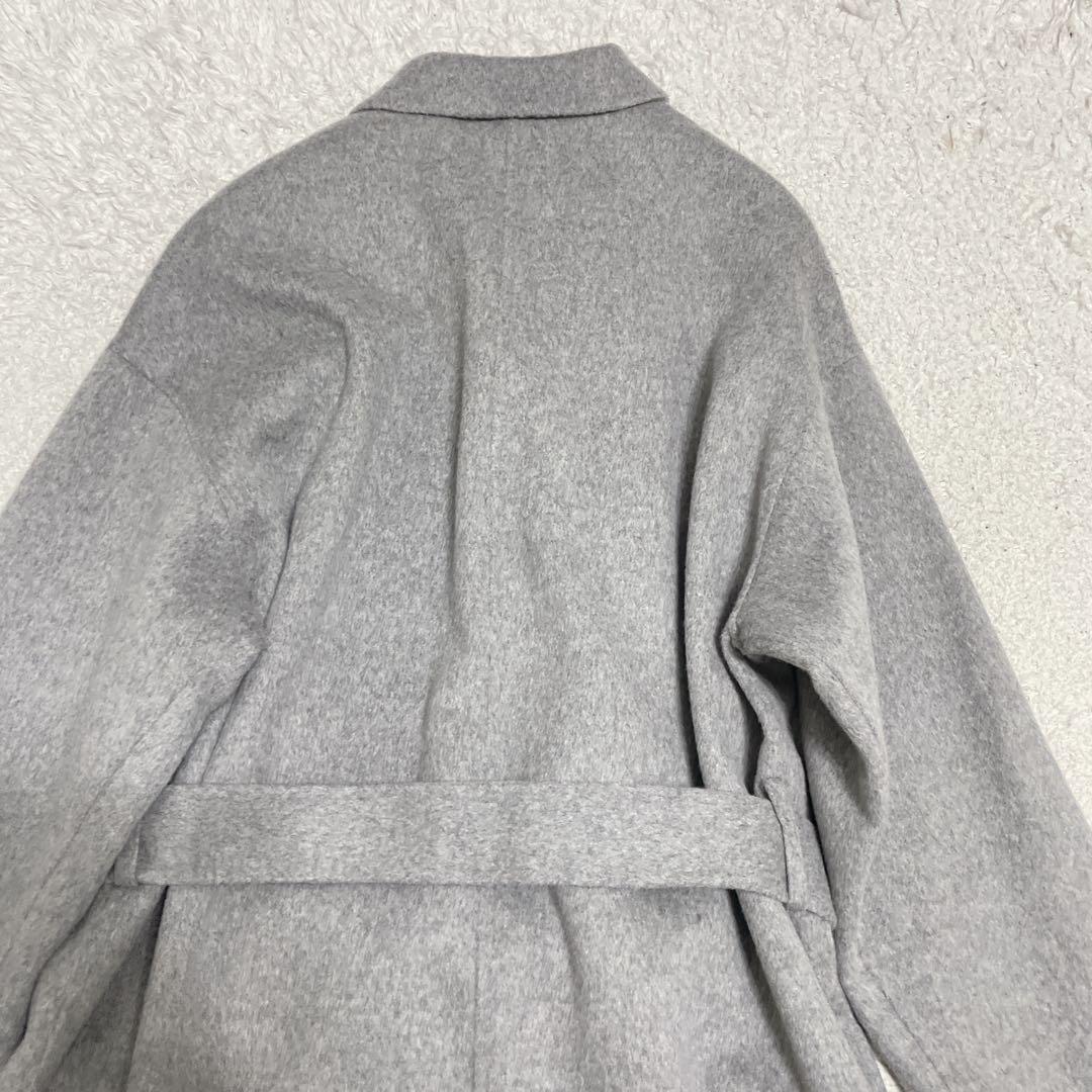 美品　INDIVI インディヴィ　ハミルトンウールリバーコート　グレー　12