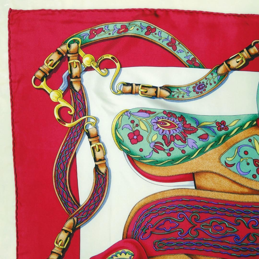 ❤ エルメス シルク スカーフ 装飾的なデザイン 祭典 カレ90 大判 ❤