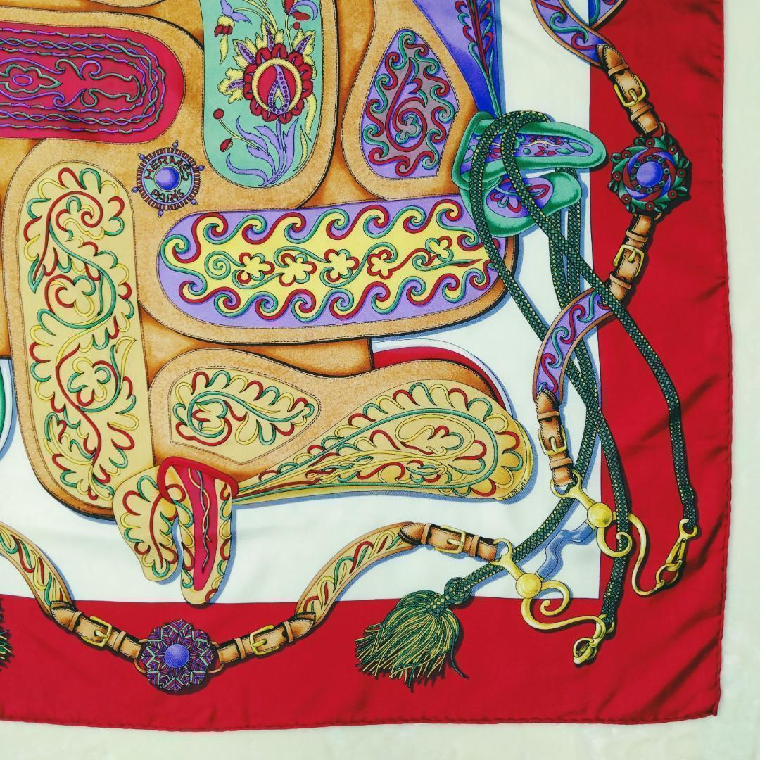 ❤ エルメス シルク スカーフ 装飾的なデザイン 祭典 カレ90 大判 ❤