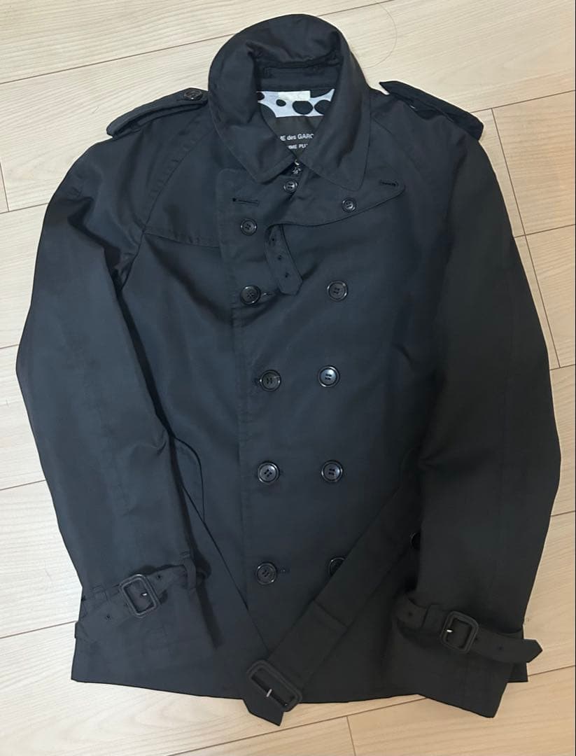 期間限定値下げ コムデギャルソンオムプリュス 水玉 トレンチ