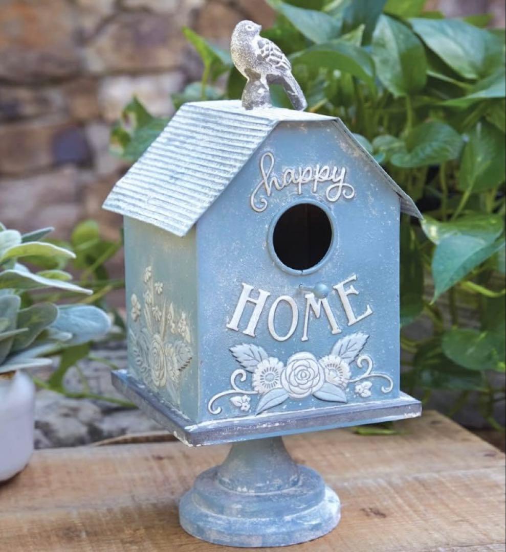 花彫巣箱Happy鳥小屋ドールハウス鳥箱フレンチガーデンハリーポッター