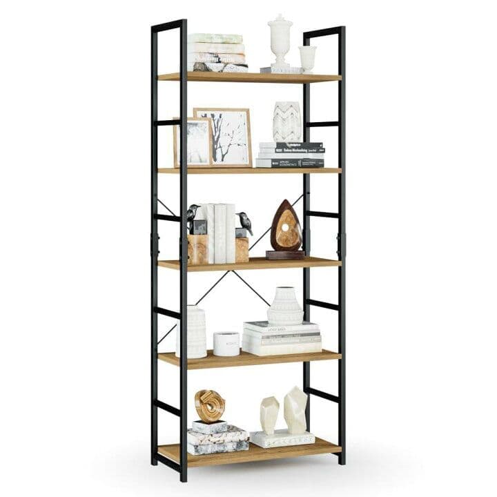 APPOLYN オープンシェルフラック、５段本棚 フリーラック棚 つ350