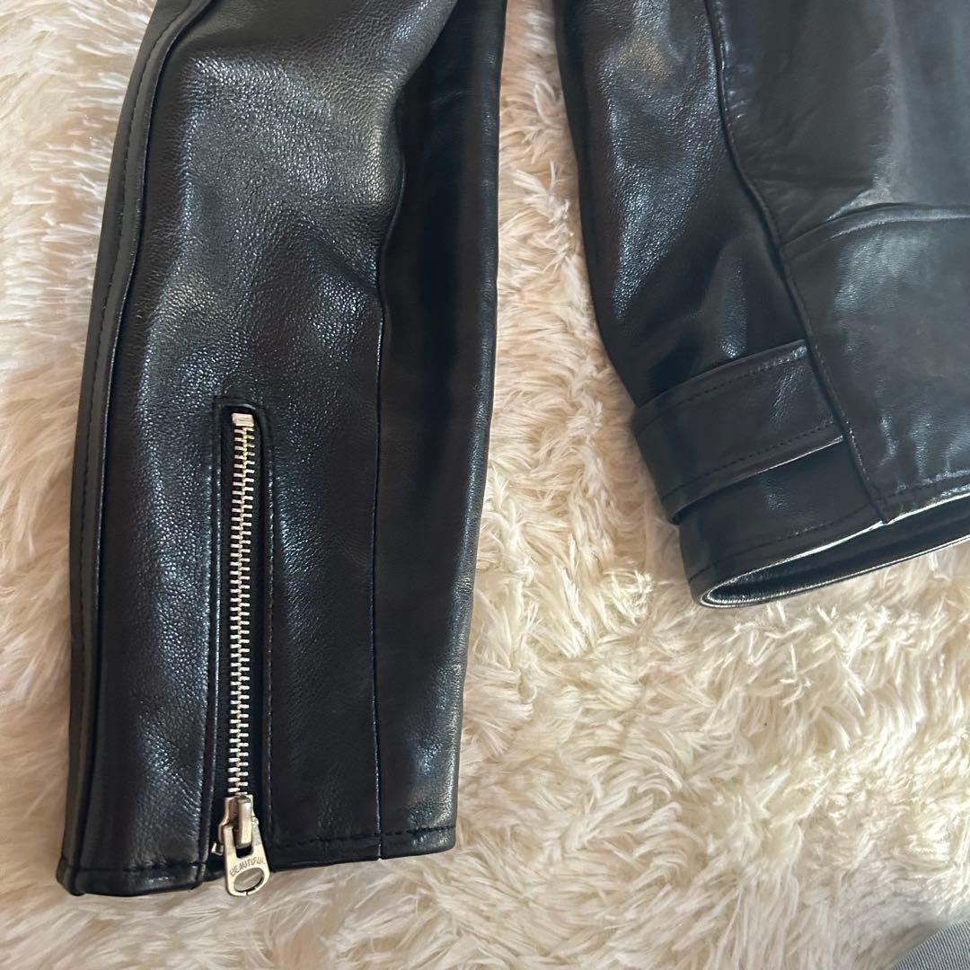 【美品】 beautiful people レザージャケット　160
