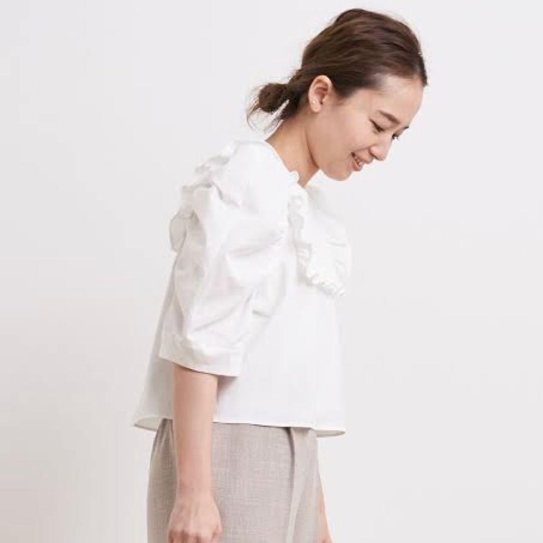 yori ミニパフブラウス ホワイト