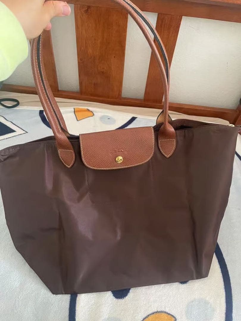 新品 ロンシャン プリアージュ クラブ Lサイズ トートバッグ ブラウン