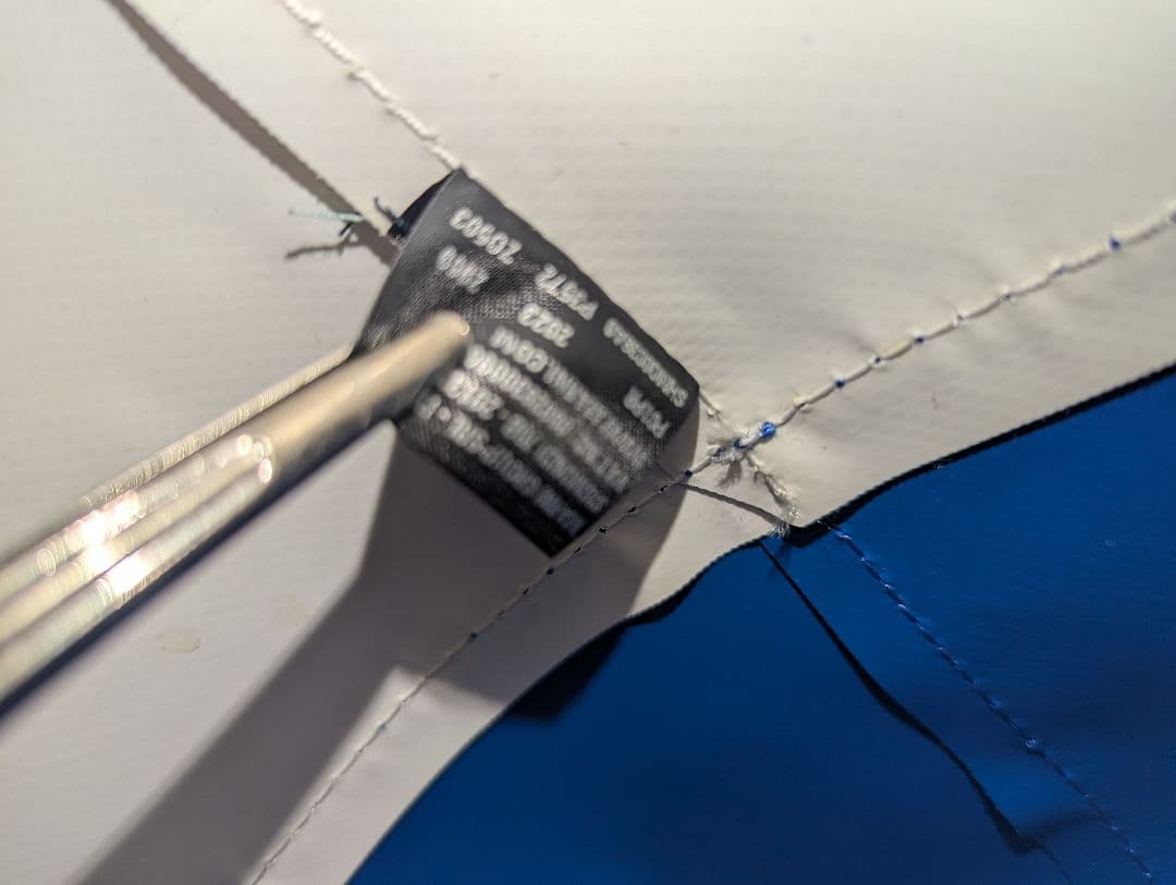 MARNI マルニ　PVC トートバッグ　バイカラー　白×ブルー