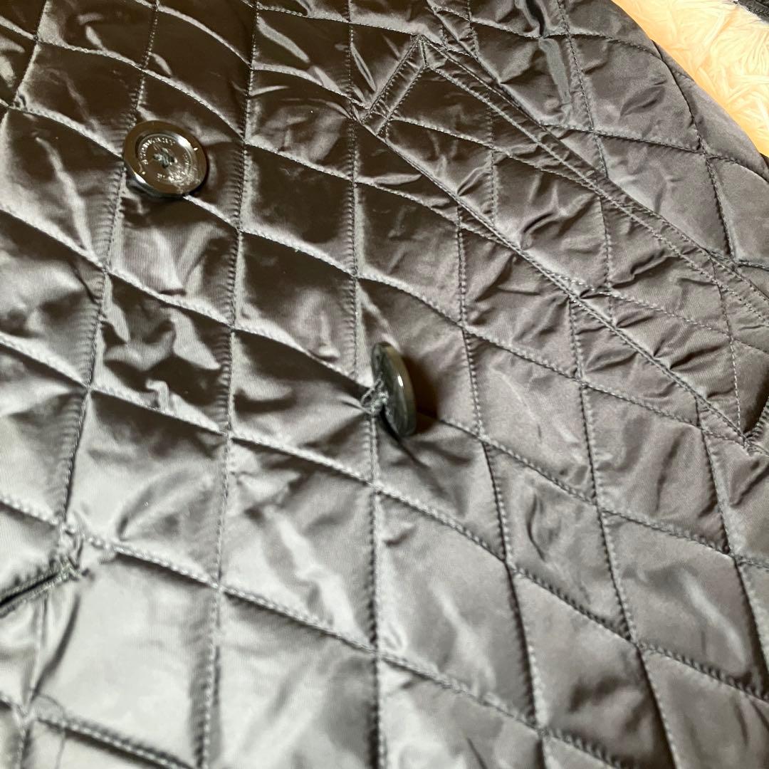 美品 バーバリーブラックレーベル キルティングトレンチコート ノバチェック L