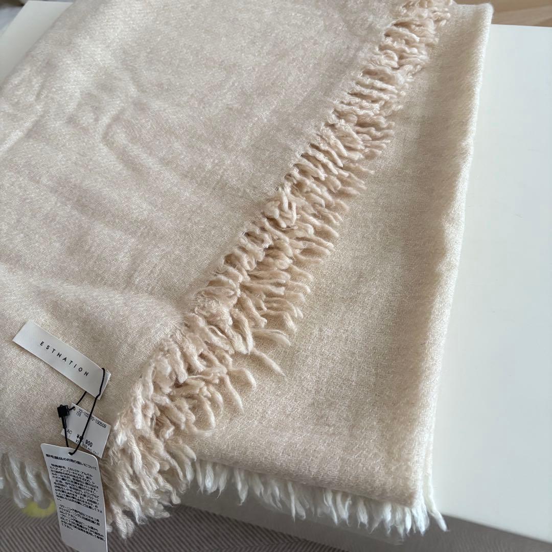 エストネーション フリンジ カシミヤ ストール 新品