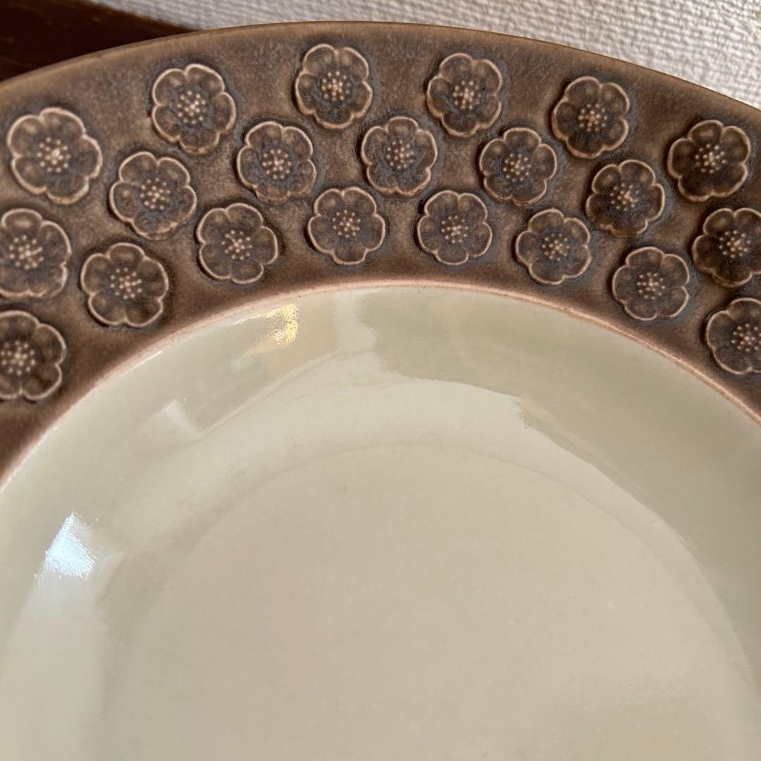 クイストゴー　アズールブラウン スーププレート