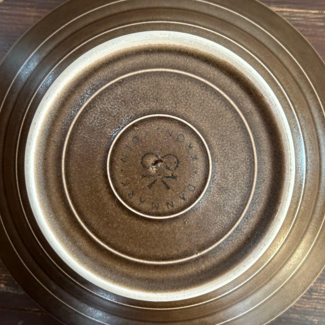 クイストゴー　アズールブラウン スーププレート