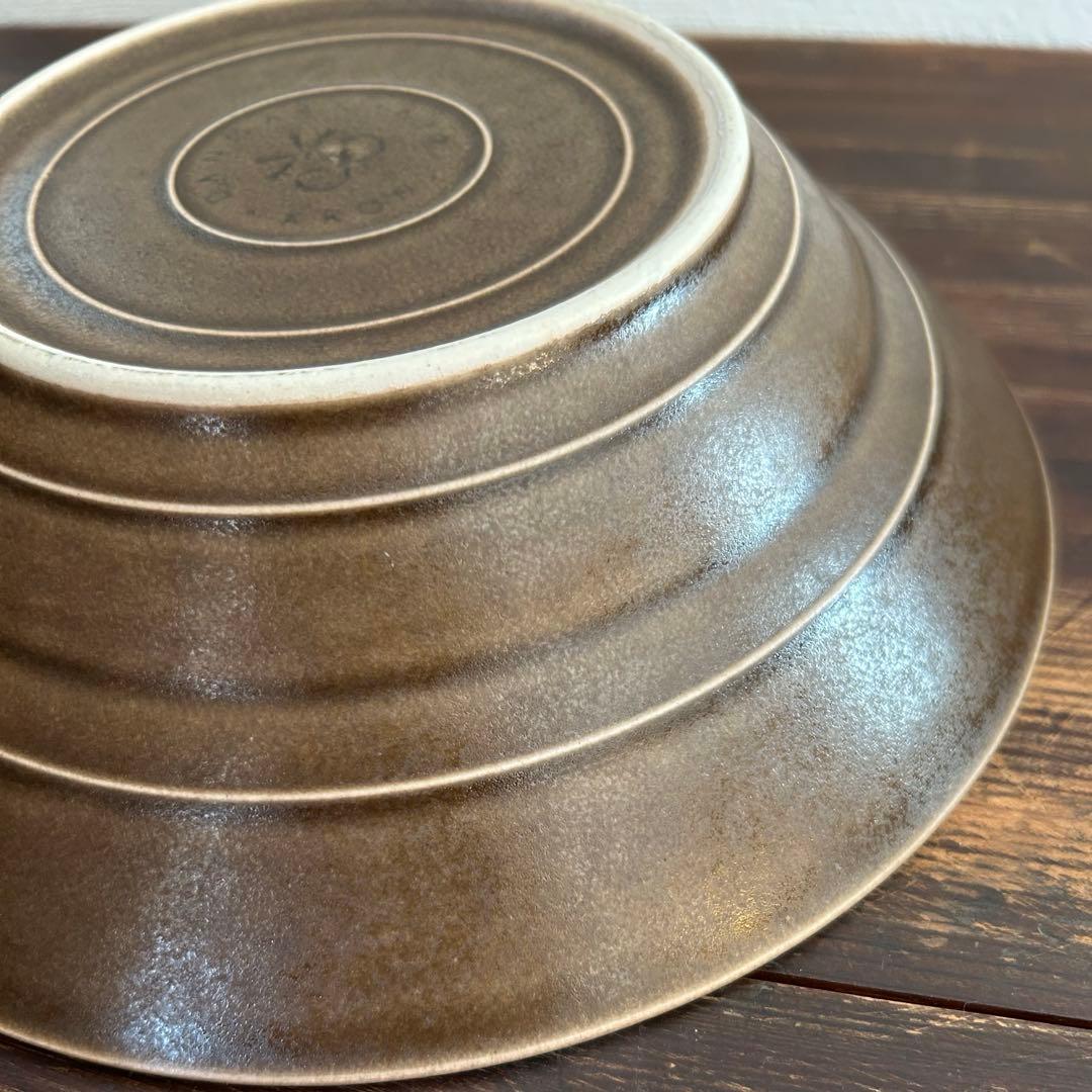 クイストゴー　アズールブラウン スーププレート