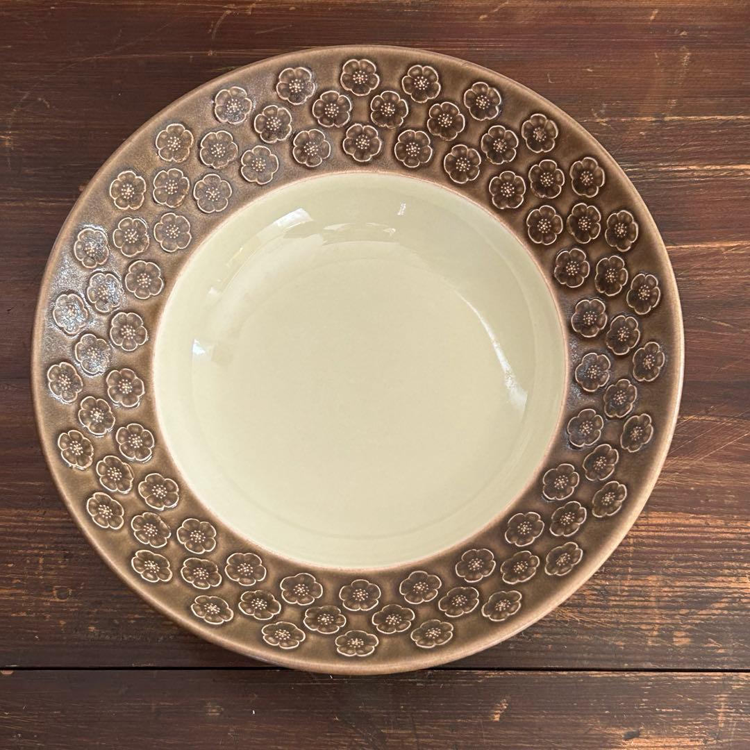 クイストゴー　アズールブラウン スーププレート