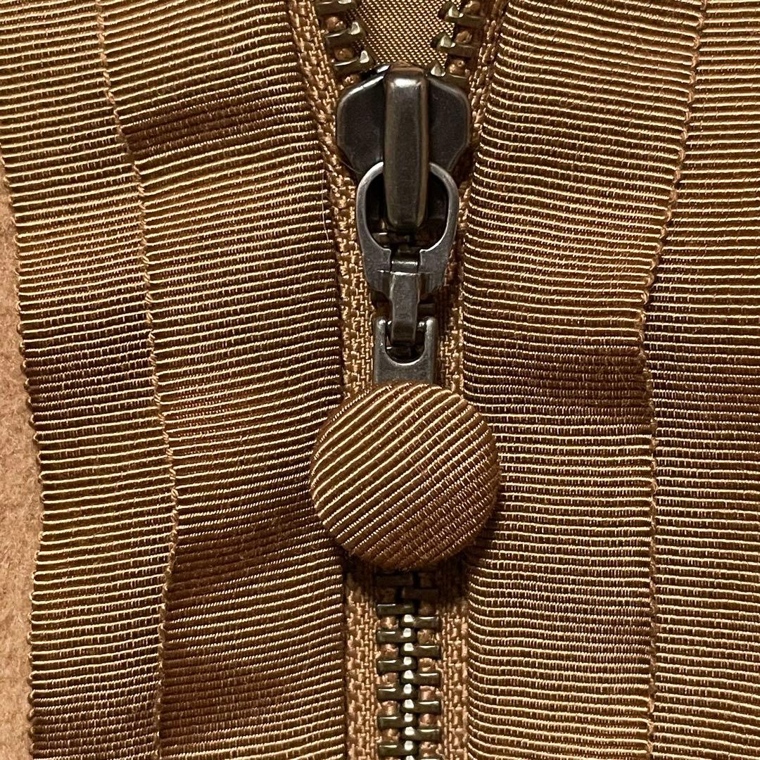 ☆美品☆ランバンオンブルー　ブルーフォックスファー付きウールコート　アンゴラ混