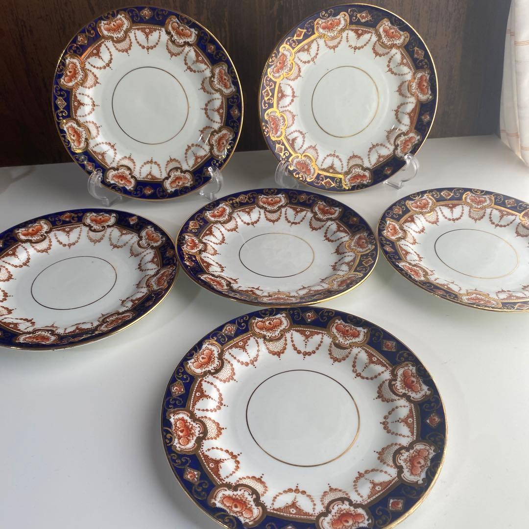 ロイヤルアルバート　イマリ 伊万里　コバルトブルー　17.5cm プレート　6枚