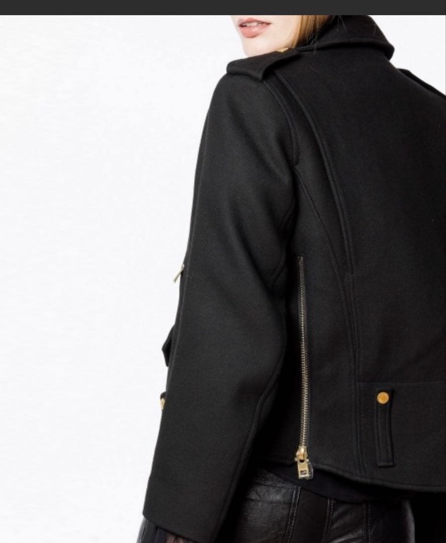 ブラック ダブルライダースジャケット　ZADIG&VOLTAIRE ザディグ エ