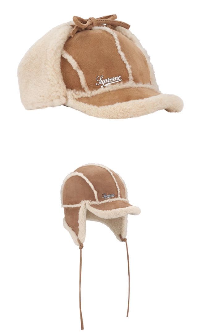 最安値Supreme Shearling Lined Earflap Cap