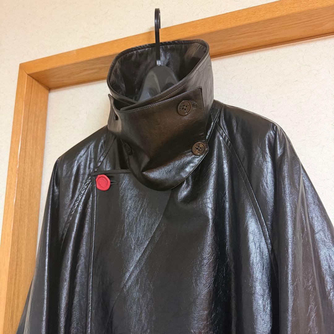 SHINYAKOZUKA TRENCH　PUレザートレンチコート