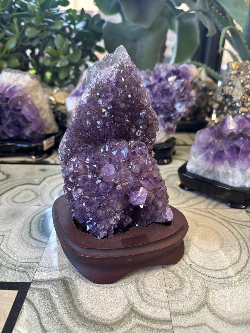 アメジスト　ストーン　鉱石　希少　置物　インテリア 3