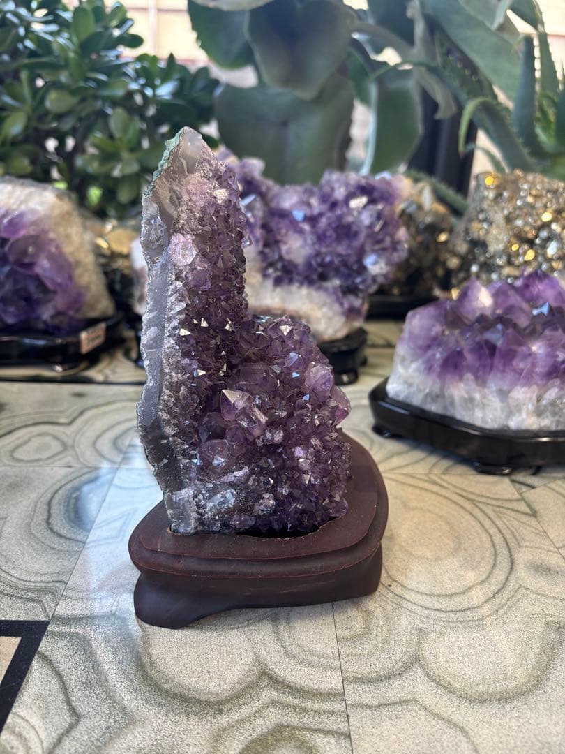 アメジスト　ストーン　鉱石　希少　置物　インテリア 3