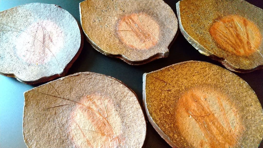 備前焼向付 ５客揃 (骨董 古美術 アンティーク 器 食器 会席 料理 茶道具