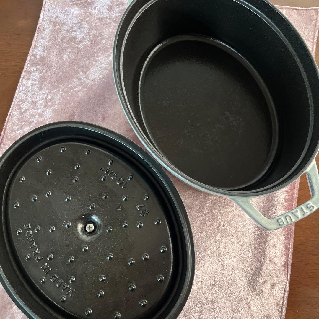 STAUB LA COCOTTE オーバル 27cm グレー