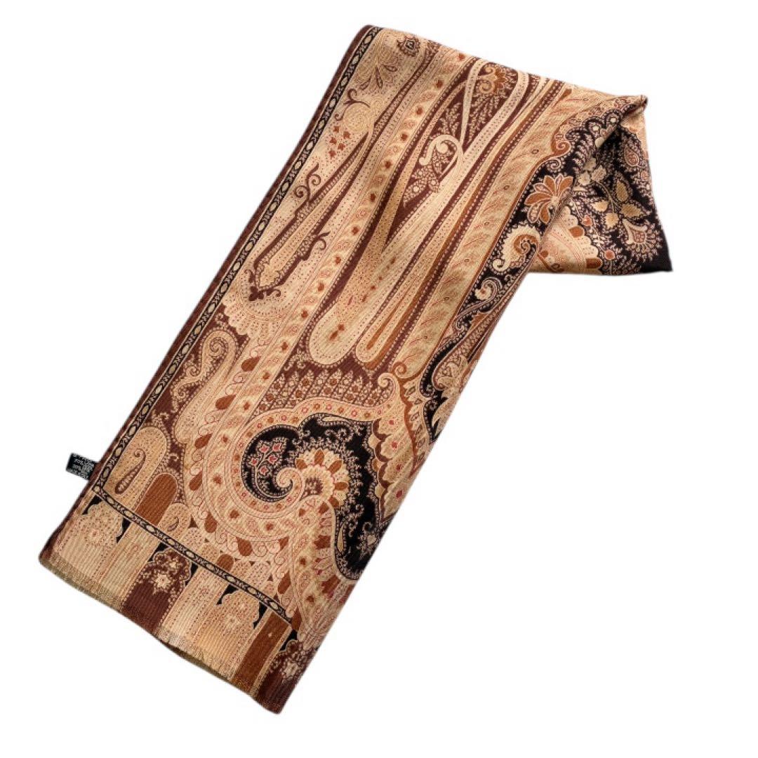 もも様 新品未使用✨エトロ 大判 ストール ペイズリーイタリア製ブラウン