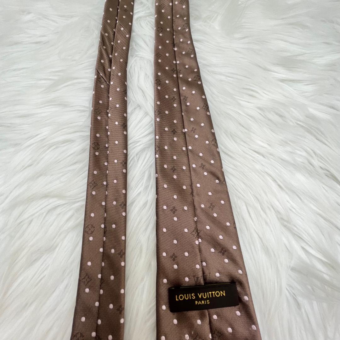 極美品✨ルイヴィトン　Louis Vuitton　モノグラム　シルクネクタイ
