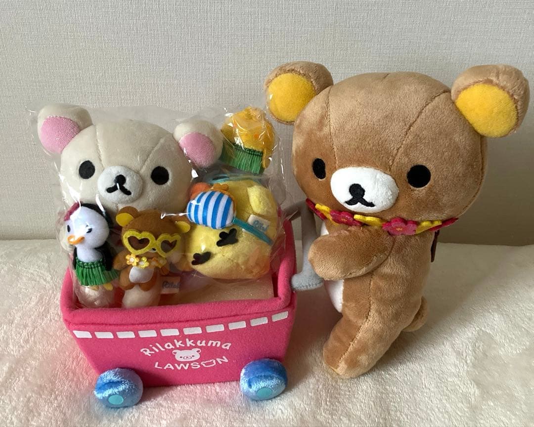 リラックマ　ローソン&リラックマ　マーケットでお買い物ぬいぐるみ