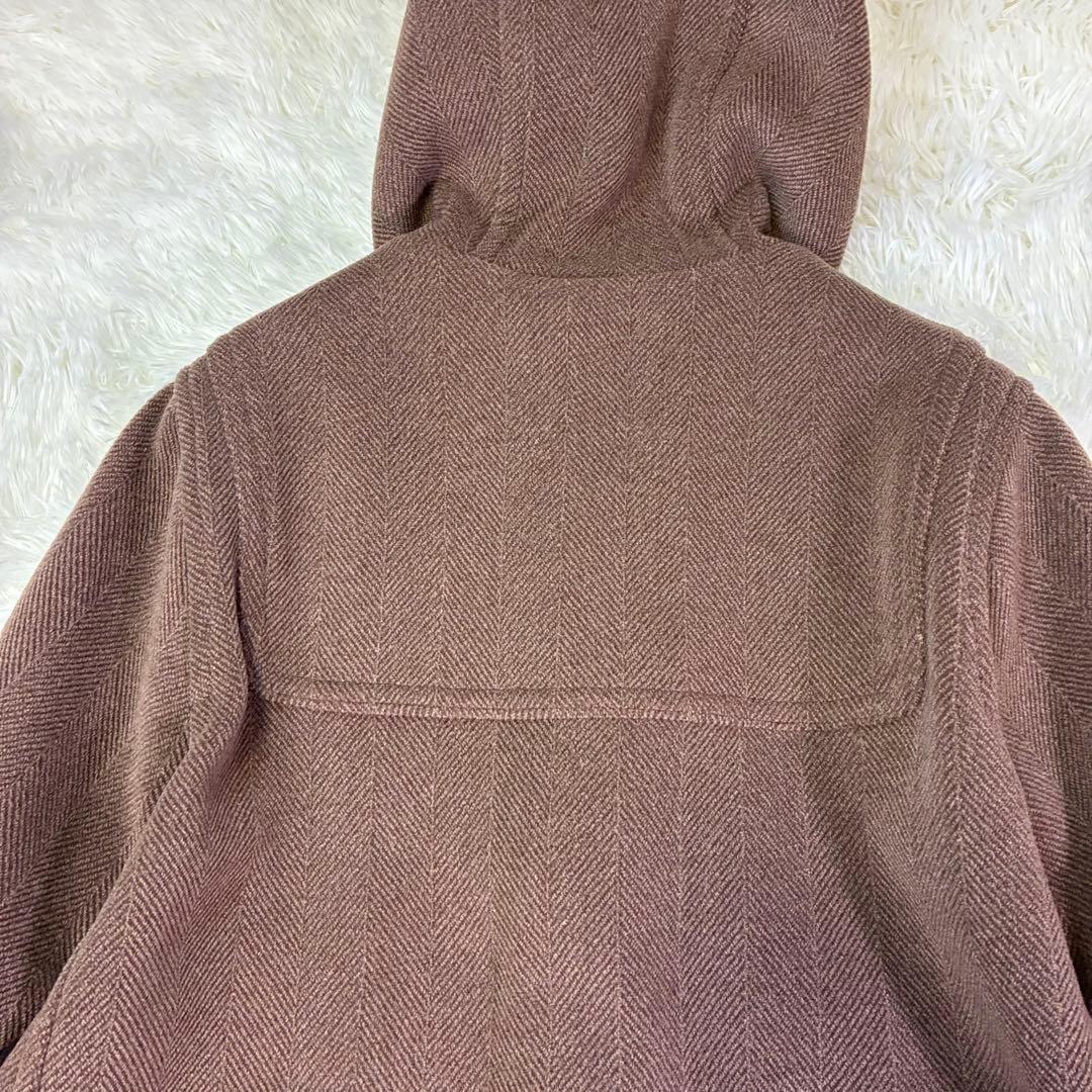 グローバーオール ダッフルコート ヘリンボーン ブラウン系 トグル FR40