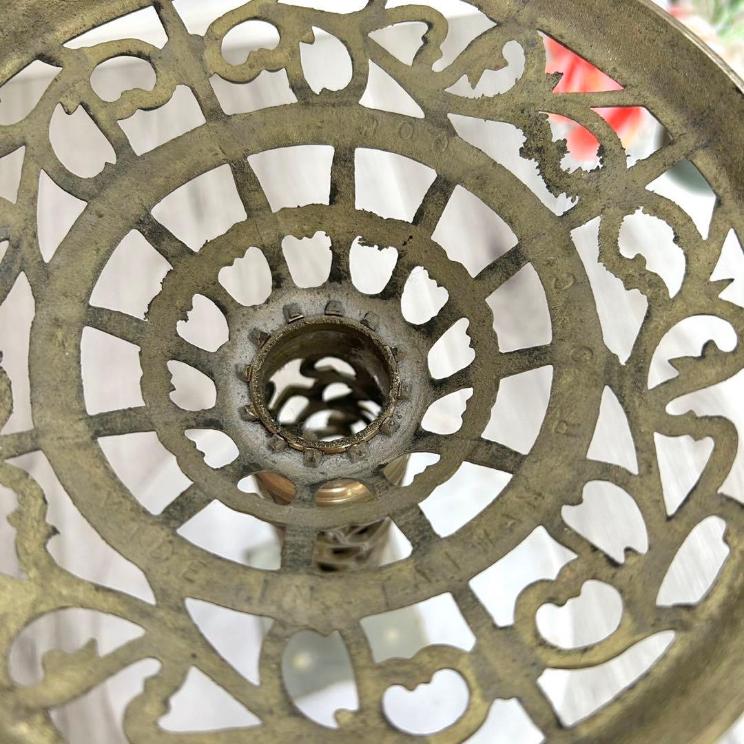 アンティーク 真鍮製 ヴィンテージ 大理石 サイドテーブル 花台 インテリア