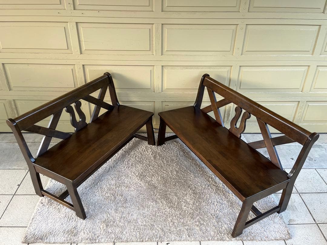 カリモク RUSTIC ベンチ 120㎝ アンティーク ルスティック802029