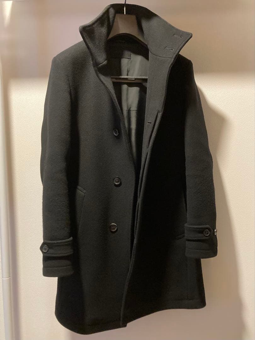 ジュンハシモト メルトンスタンドカラーコート