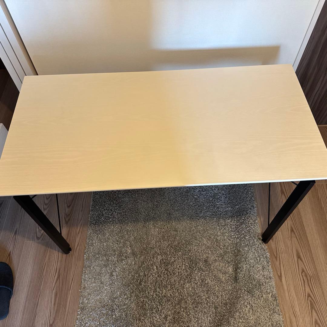 デスクワゴンセット『サーヤ』ホワイト ※ワゴン、ブックスタンドなし