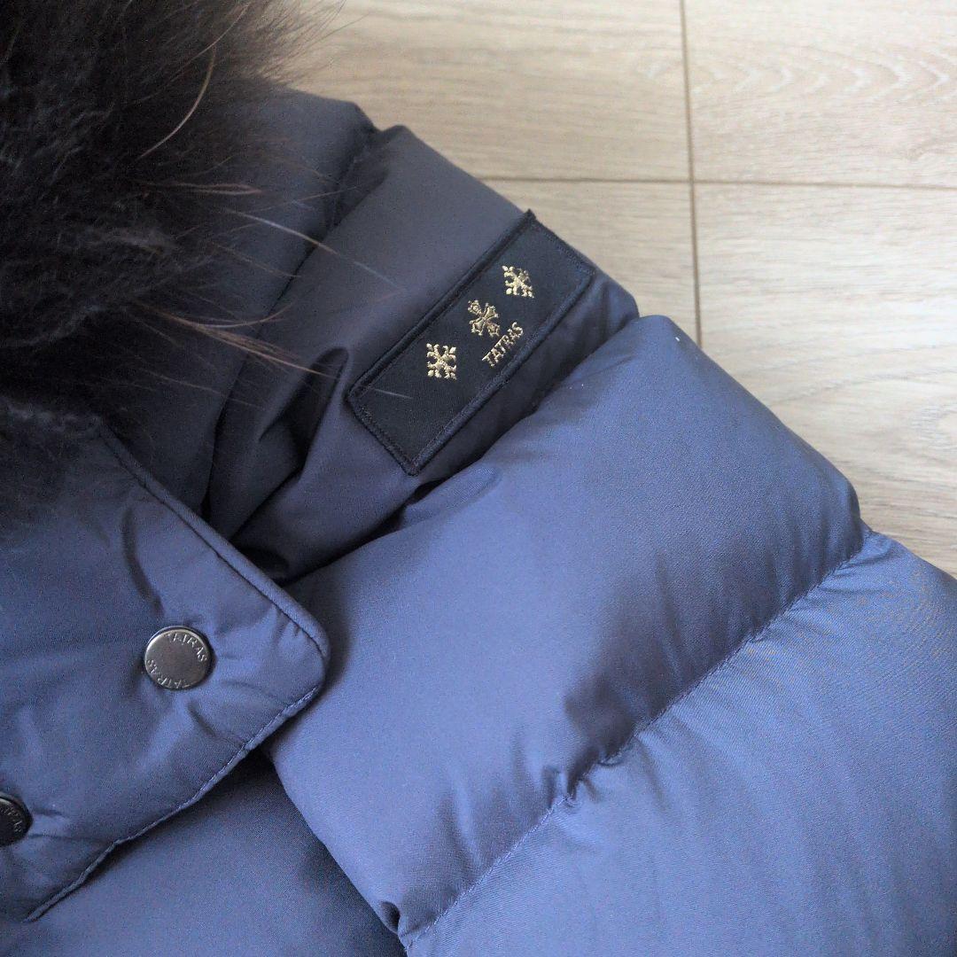 ち*ん様 TATRAS ネイビー ダウンジャケット ファー付き