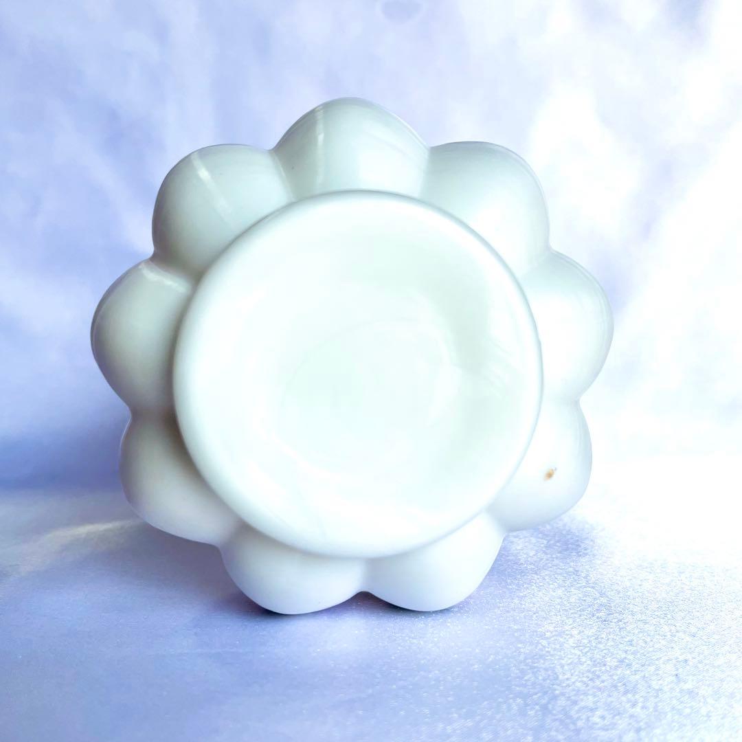 フェントン ピーチクレスト フラワーベース ローズ ペイント 金彩 ミルクガラス