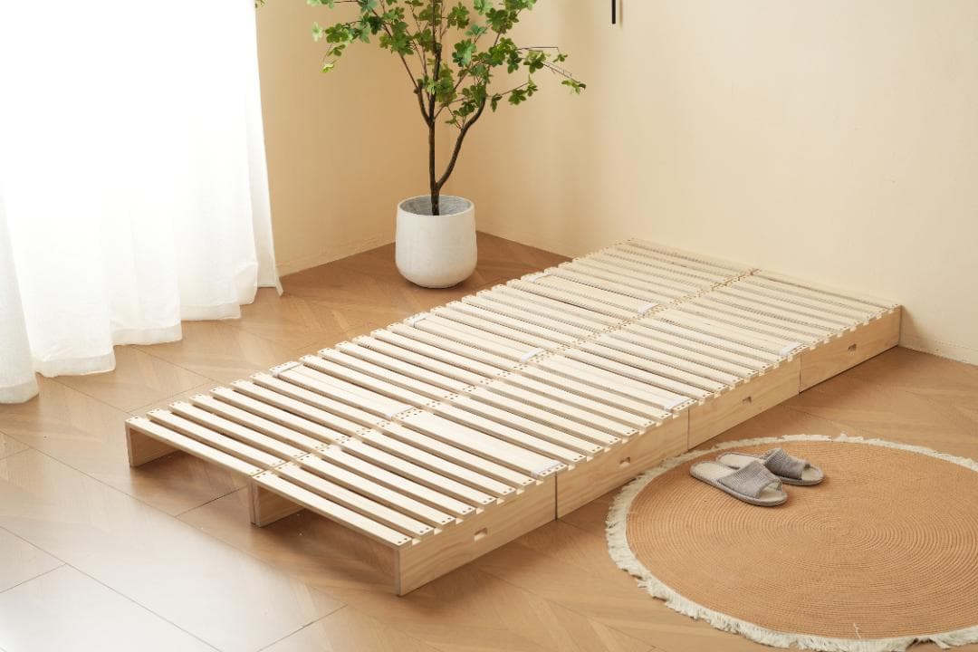 【新品】天然木パレットベッド×8枚 ローベッド 分割可能 掃除ロボ対応 おしゃれ