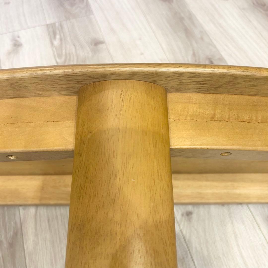 karimoku カリモク　変形　テーブル　半円　ローテーブル　3本脚