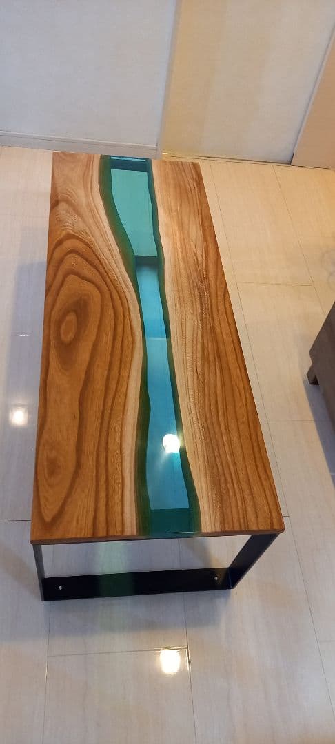 リバーテーブル　レジンテーブル　ローテーブル　センターテーブル　コーヒーテーブル