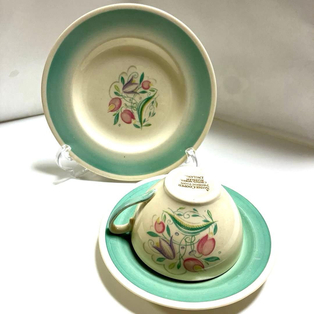 スージークーパー ドレスデンスプレイ カップ　ソーサー　プレート セット