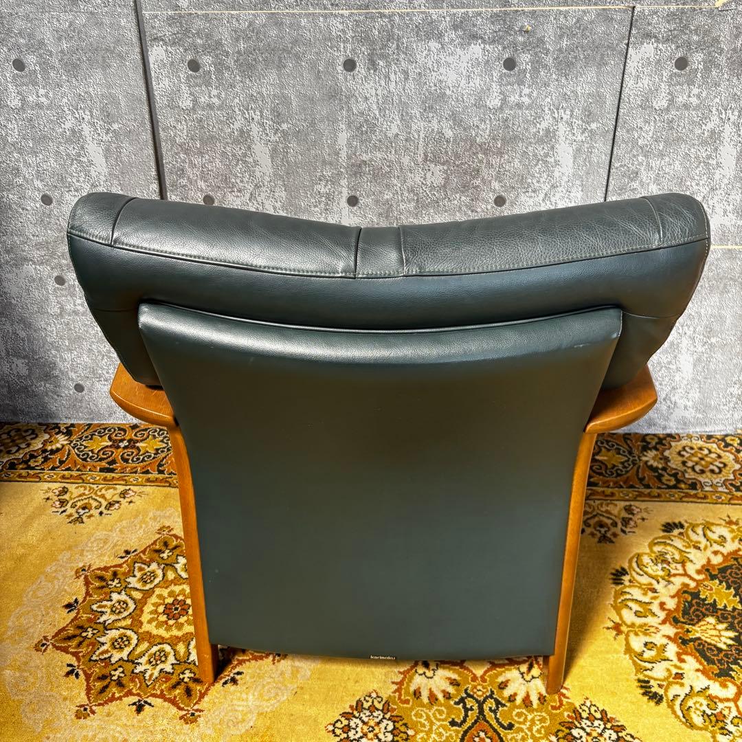 ꧁カリモク家具 karimoku꧂1人掛けアームソファ レザー 革 チェア