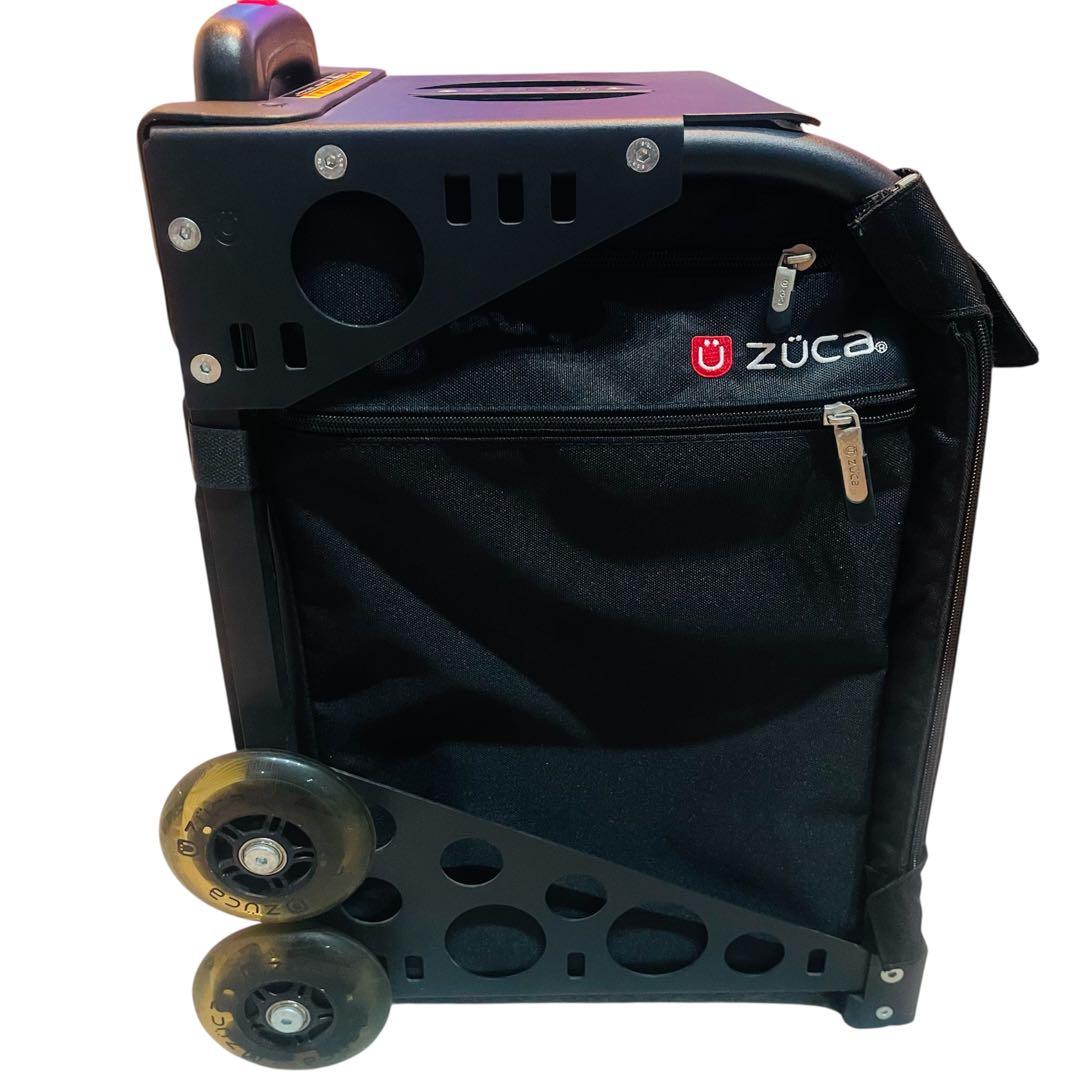 美品　ZÜCA 黒 キャリーカート　座れる