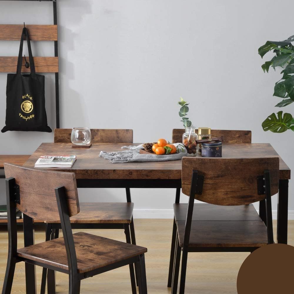 人気再入荷！ダイニングセット 4人掛け現代風　シンプル　オシャレ　BROWN