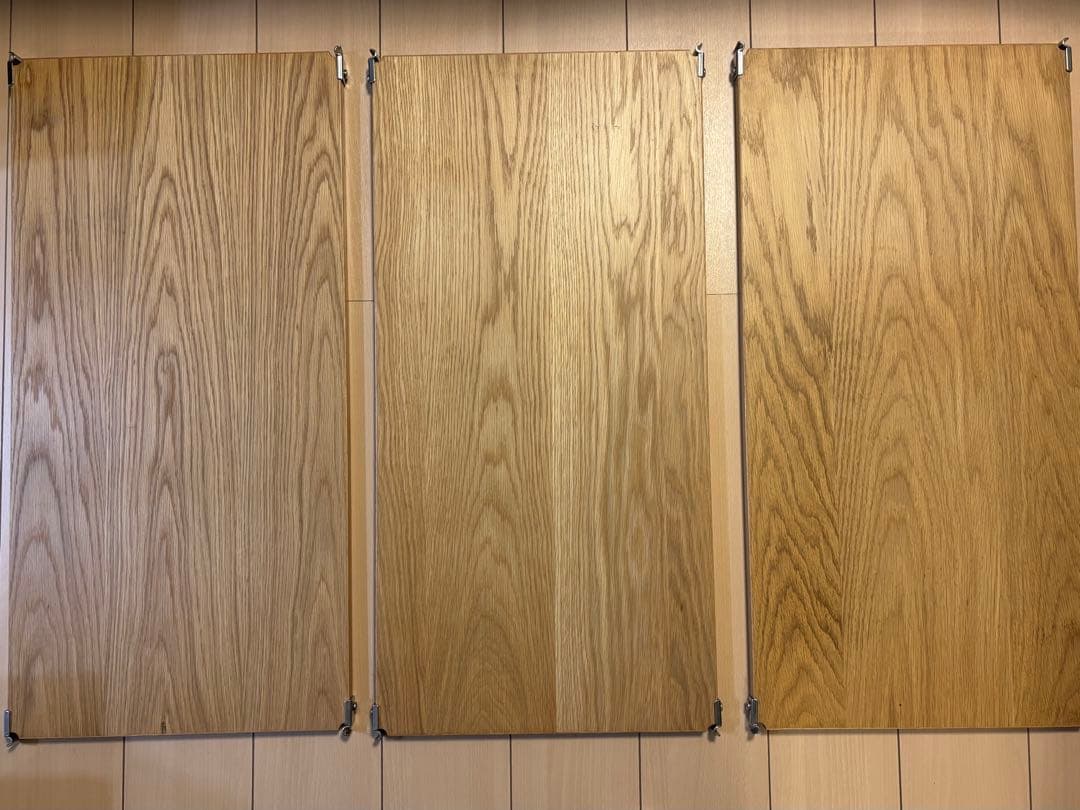 無印良品 ステンレスユニットシェルフ 追加棚 幅84cm 3枚セットオーク材