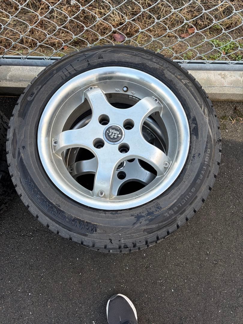 送料込みスタッドレスタイヤ 15インチ アルミホイールダンロップウィンターMAX