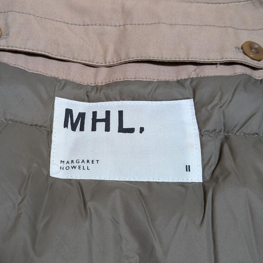 MHL. FINE TOUGH ダウンライナー付ステンカラーコート 取り外し可