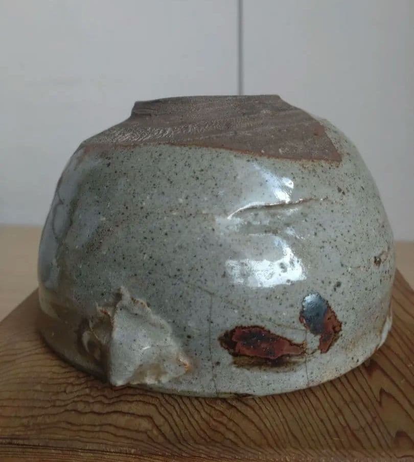 【うぶ品】江戸時代　古唐津　皮鯨　絵唐津　沓形　片口茶碗　ぐい呑　嘴